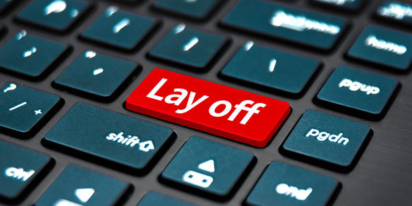 Bàn phím với các từ sa thải